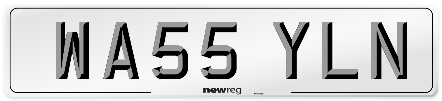 WA55 YLN Number Plate from New Reg
